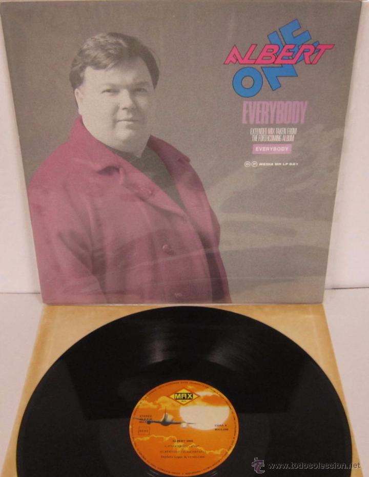 Discos de vinilo: ALBERT ONE - EVERYBODY - MX - MAX MUSIC 1988 SPAIN - Foto 1