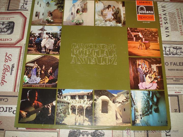 Discos de vinilo: CANCIONERO POPULAR ANDALUZ - Foto 1
