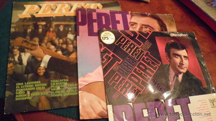 Discos de vinilo: PERET.-TRES LP, VER IMAGENES,CORRECTO ESTADO.FUNDAS CON FATIGA.