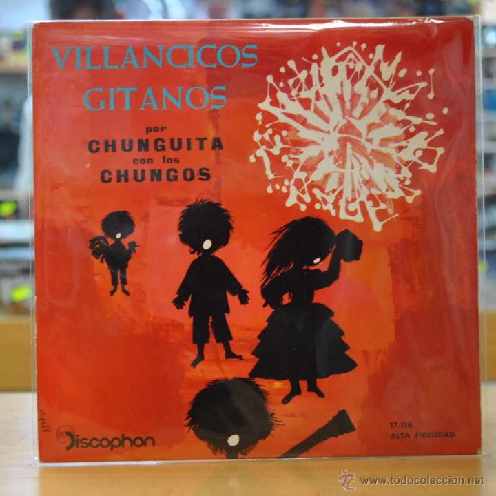 Discos de vinilo: CHUNGUITA CON LOS CHUNGOS - VILLANCICOS GITANOS - EP - Foto 1