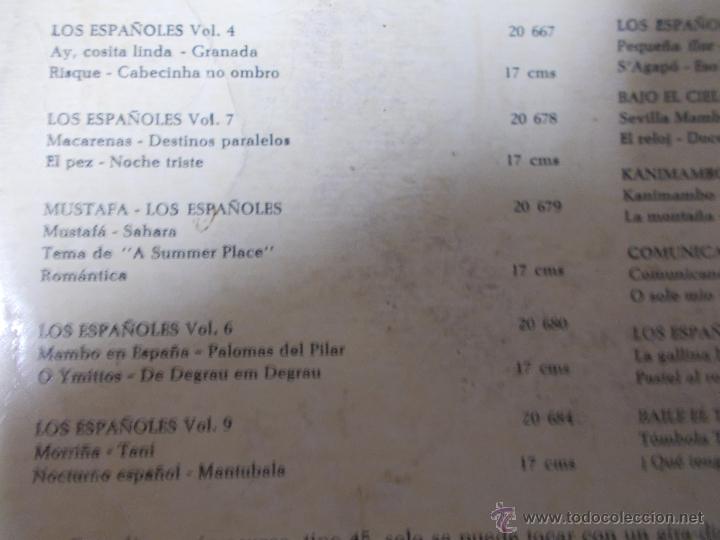 Discos de vinilo: LOS 4 PRIMEROS PREMIOS DE BENIDORM 1962 - Foto 3