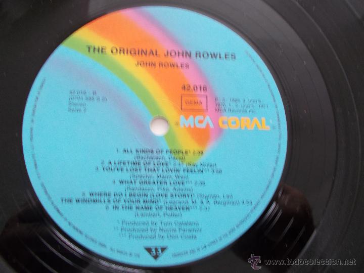 Discos de vinilo: JOHN ROWLES. EDICION ALEMANA - Foto 2