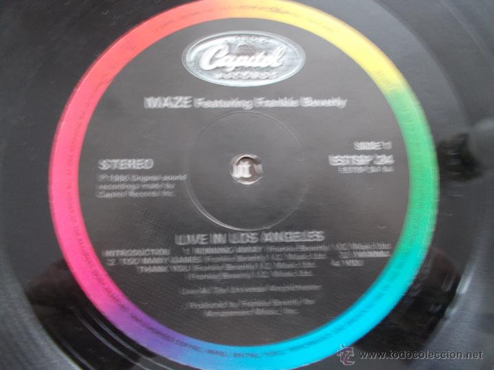 Discos de vinilo: MAZE  LIVE - Foto 2