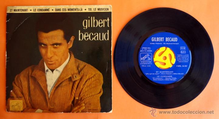 Discos de vinilo: DISCO DE VINILO - GILBERT BECAUD - ET MAINTENANT, LE CONDAMN&Eacute; - - Foto 1