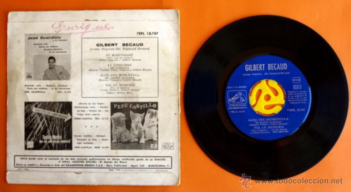 Discos de vinilo: DISCO DE VINILO - GILBERT BECAUD - ET MAINTENANT, LE CONDAMN&Eacute; - - Foto 2