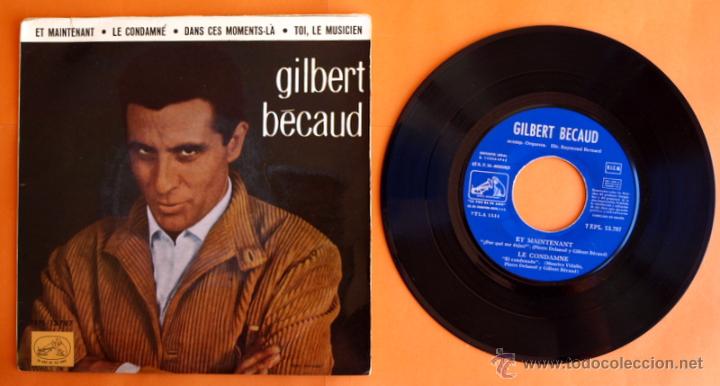 Discos de vinilo: DISCO DE VINILO - GILBERT BECAUD - ET MAINTENANT, LE CONDAMN&Eacute; - - Foto 1