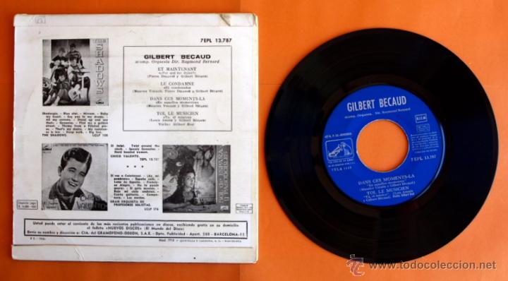Discos de vinilo: DISCO DE VINILO - GILBERT BECAUD - ET MAINTENANT, LE CONDAMN&Eacute; - - Foto 2