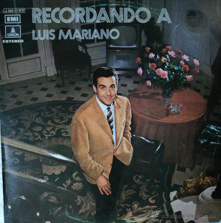 Discos de vinilo: Luis Mariano - Recordando a... - Edici&oacute;n de 1972 de Espa&ntilde;a - Foto 1