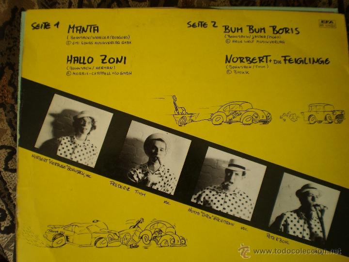 Discos de vinilo: MAXI 12. NORBERT UND DIE FEIGLINGE. MANTA - Foto 2