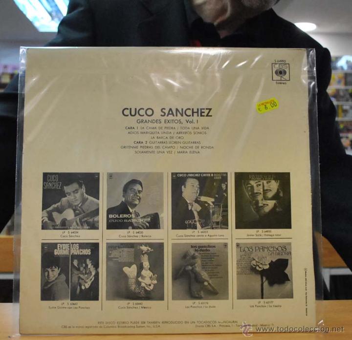 Discos de vinilo: CUCO SANCHEZ - GRANDES EXITOS VOLUMEN UNO - LP - Foto 2