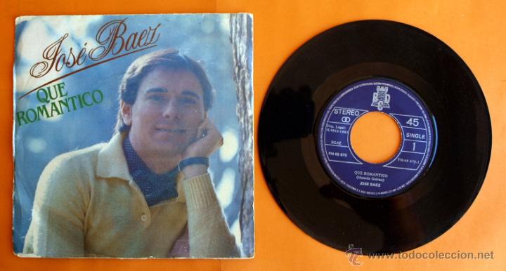 Discos de vinilo: DISCO DE VINILO - JOSE BAEZ - QUE ROMANTICO, IMAGINATE - - Foto 1