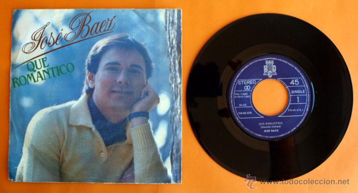 Discos de vinilo: DISCO DE VINILO - JOSE BAEZ - QUE ROMANTICO, IMAGINATE - - Foto 1