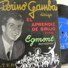 Discos de vinilo: PIERINO GAMBA -EL APRENDIZ DE BRUJO -SINGLE -BELTER. Lote 49325068