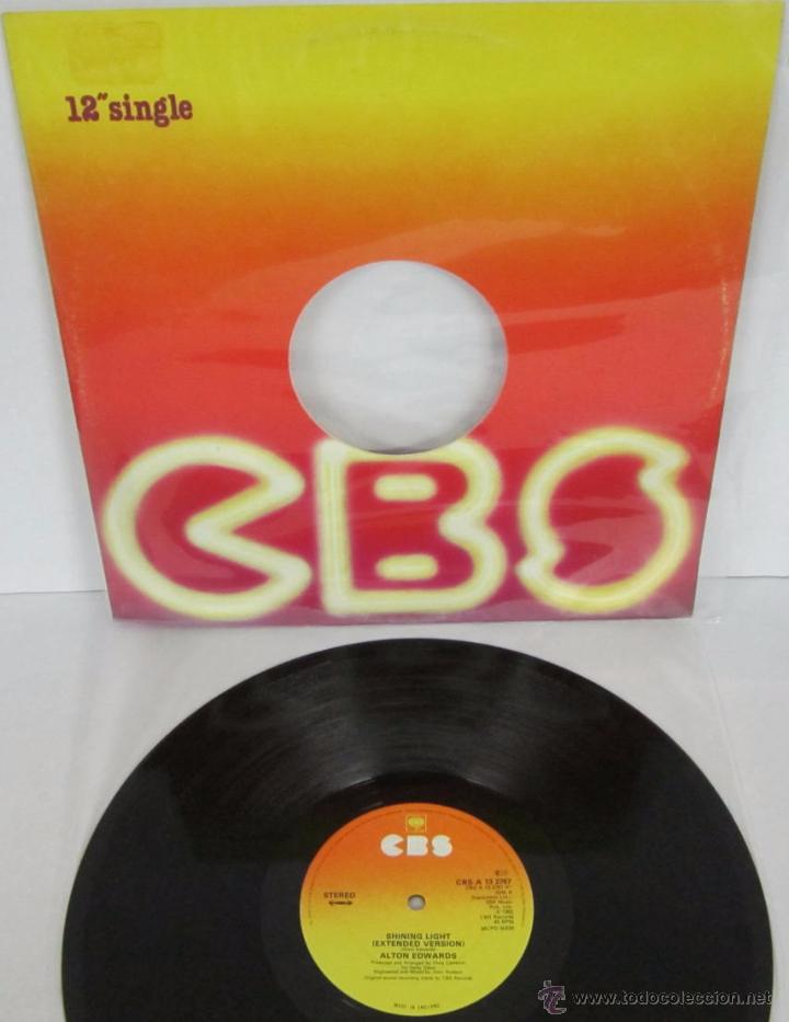 Discos de vinilo: ALTON EDWARDS - SHINING LIGHT ( 2 VERSIONES ) - MX - CBS 1982 UK - Foto 2