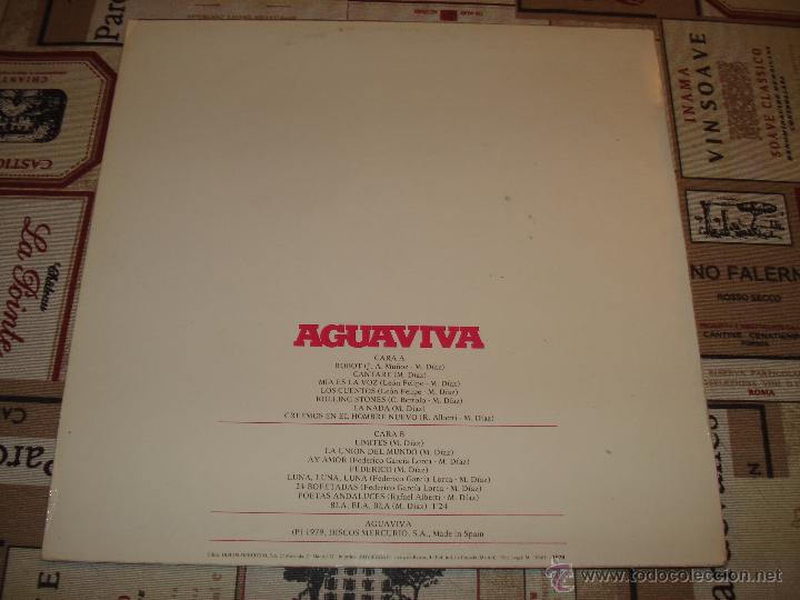 Discos de vinilo: AGUAVIVA CADA VEZ MAS CERCA 1979 - Foto 3