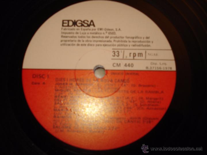 Discos de vinilo: DIES I HORES DE LA NOVA CANCO - Foto 2