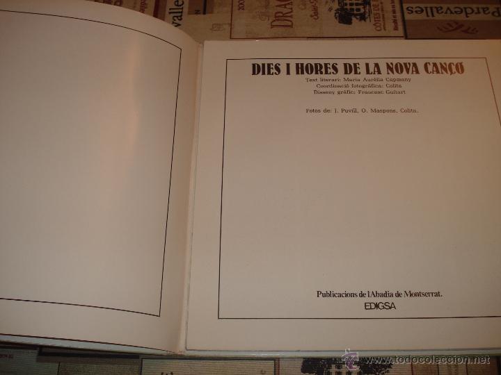 Discos de vinilo: DIES I HORES DE LA NOVA CANCO - Foto 5