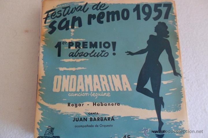Dischi in vinile: JUAN BARBARA - ONDAMARINA + 3 EP 1957