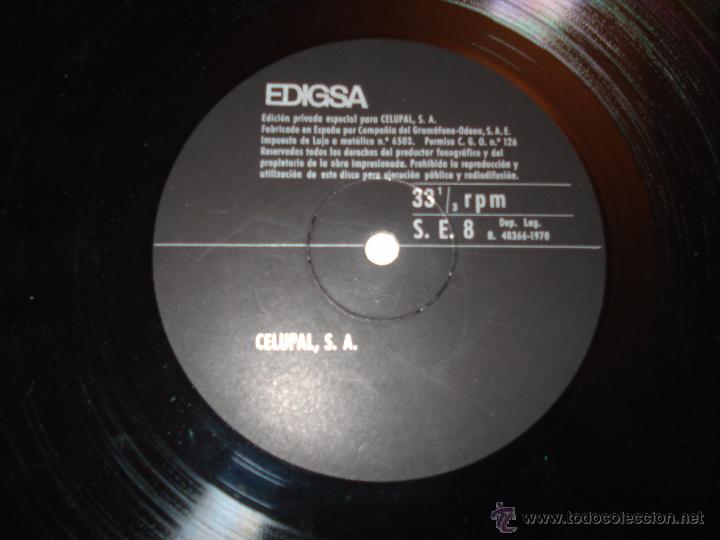 Discos de vinilo: CELUPAL - EDICI&Oacute;N PRIVADA PARA CLIENTES - Foto 3