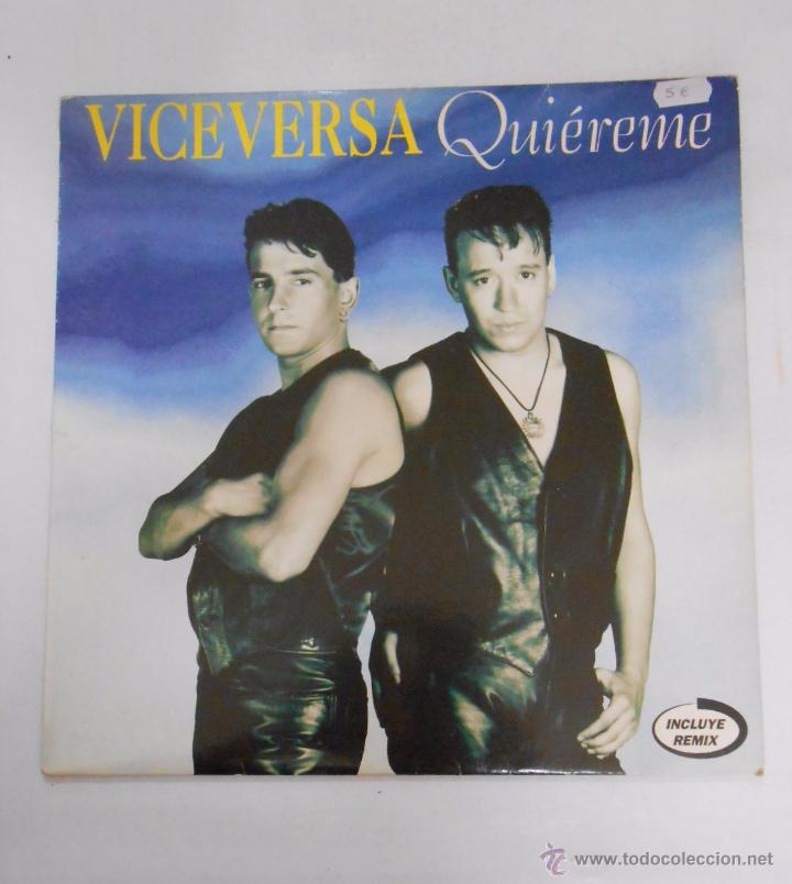 Discos de vinilo: VICEVERSA. QUIEREME. MAXI 4 TRACKS. TDKDA8 - Foto 1