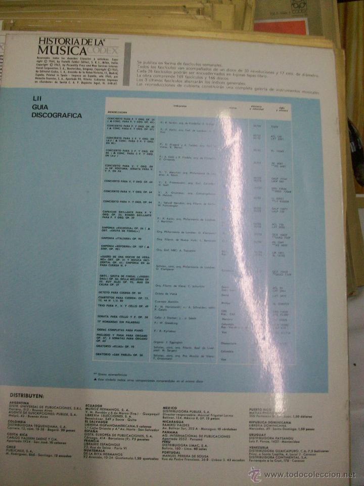 Discos de vinilo: HISTORIA DE LA MUSICA CODEX-1965-EDITORIAL CODEX.S.A.- CASI COMPLETA. - Foto 6