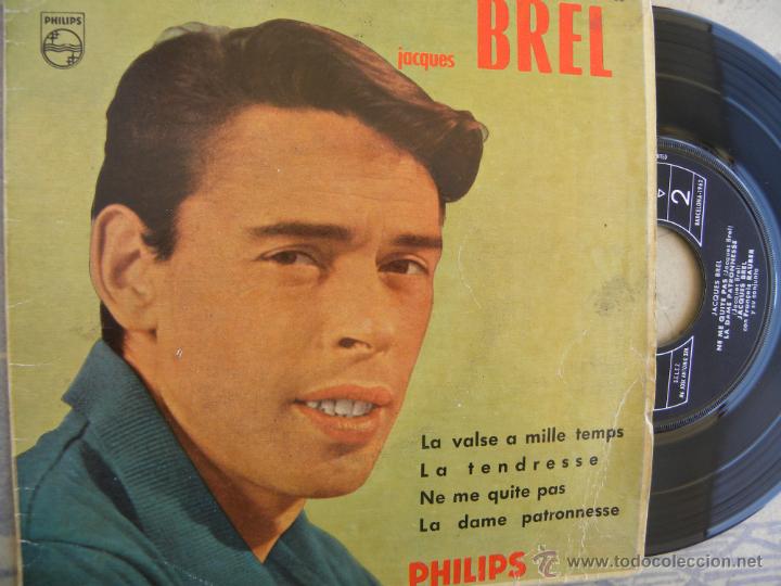 Discos de vinilo: JACQUES BREL -EP 1960 -PHILIPS - Foto 1