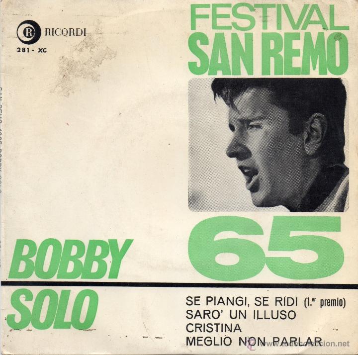 Discos de vinilo: BOBBY SOLO - SE PIANGI SE RIDI - EP. - Foto 1
