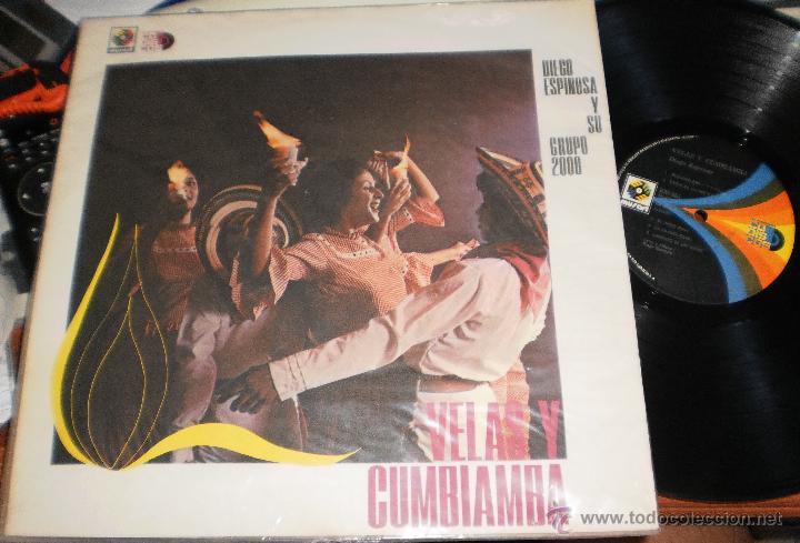 Disques de vinyle: diego espinosa y su grupo 2000 lp velas y cumbiamba.colombia