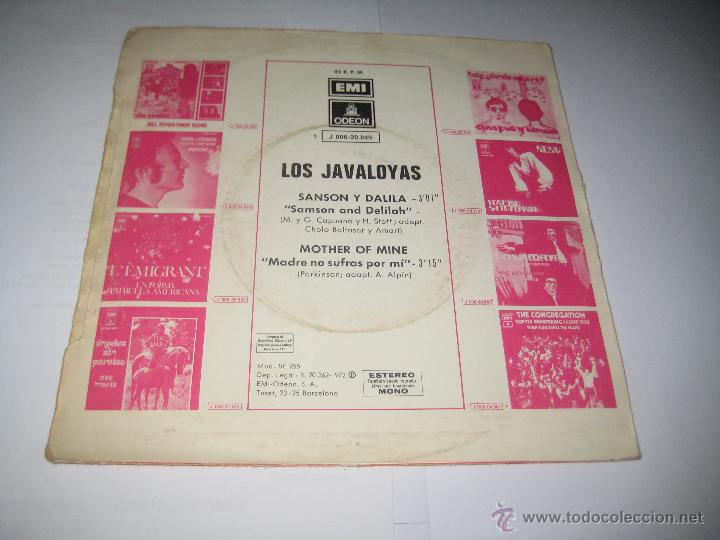 Discos de vinilo: Los Javaloyas - Sanson y Dalila - Foto 2