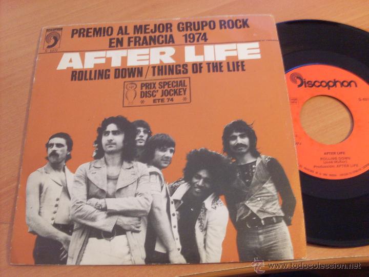 Discos de vinilo: AFTER LIFE (ROLLING DOWN + 1) SINGLE ESPA&Ntilde;A 1974 (EPI29) - Foto 1