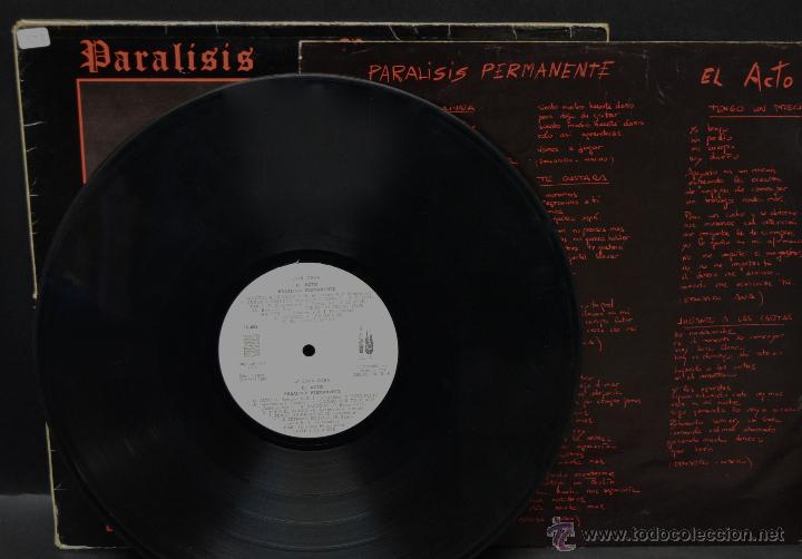 Discos de vinilo: Vinilos 2 Paralisis Permanente - El Acto y Los Singles - Foto 8