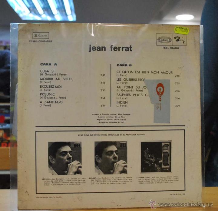 Discos de vinilo: JEAN FERRAT - JEAN FERRAT - LP - Foto 2