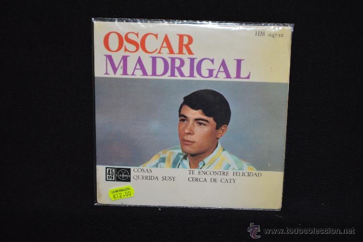 Discos de vinilo: OSCAR MADRIGAL - COSAS +3 - EP - Foto 1