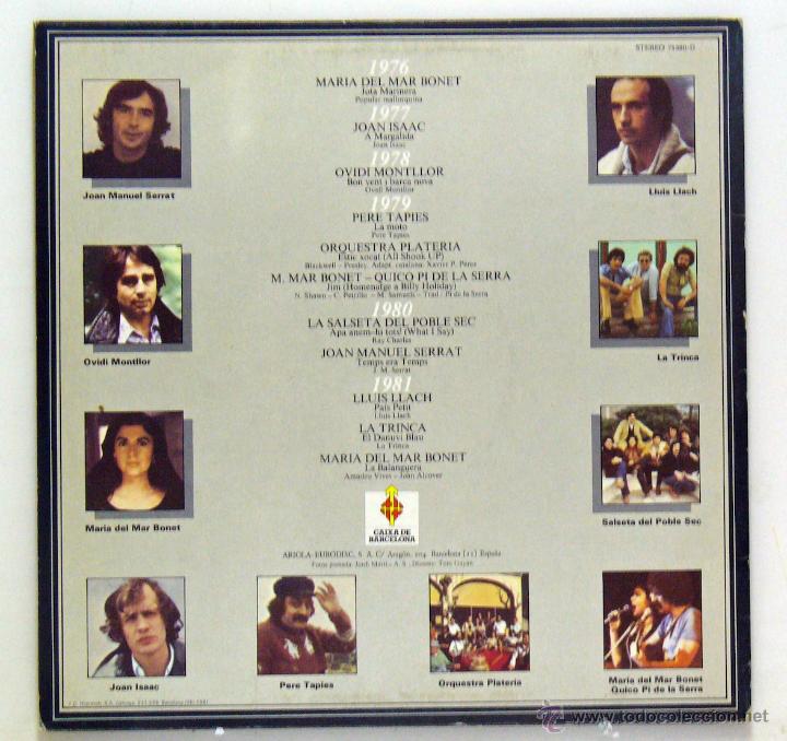Discos de vinilo: Varios - Temps I Can&ccedil;ons (LP Vinilo. Original 1981) - Foto 2