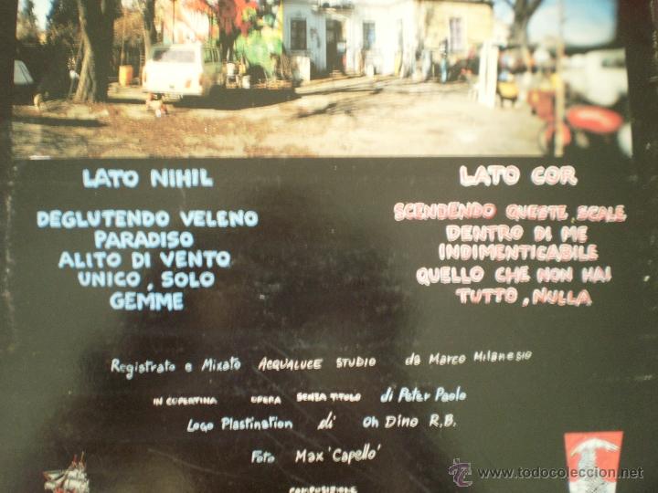 Discos de vinilo: LP. PLASTINATION. TUTTO NULLA. A&Ntilde;O 1999 - Foto 2