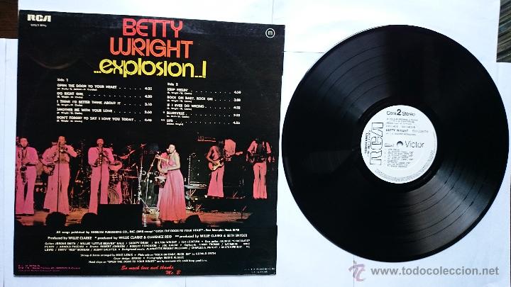 Discos de vinilo: BETTY WRIGHT - EXPLOSION! (1&ordf; EDICION PROMO 1976) - Foto 2