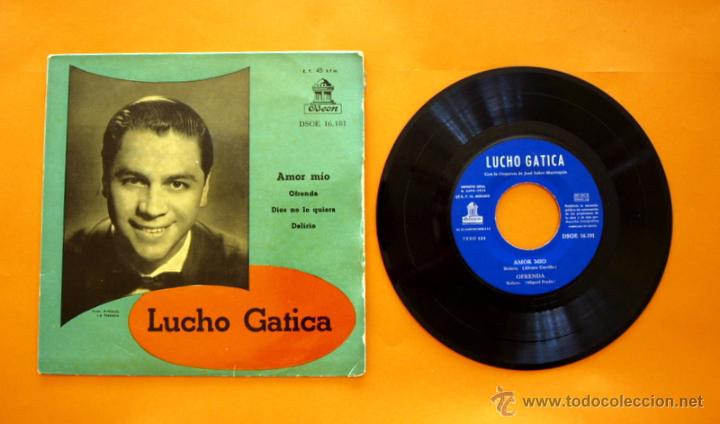 Discos de vinilo: DISCO DE VINILO - LUCHO GATICA - AMOR MIO, OFRENDA - - Foto 1