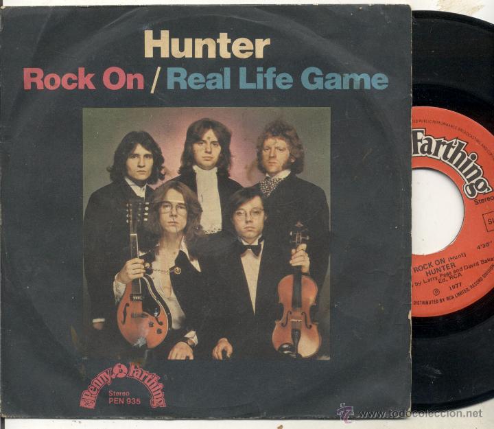 Discos de vinilo: HUNDER / ROCK ON / SINGLE 45 RPM / EGAN - Foto 1