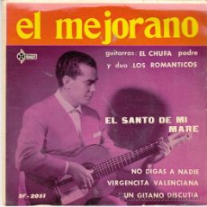 Discos de vinilo: EL MEJORANO Y EL DUO LOS ROMANTICOS - EL SANTO DE MI MARE - EP MUY RARO DE VINILO EN SAEF 1961