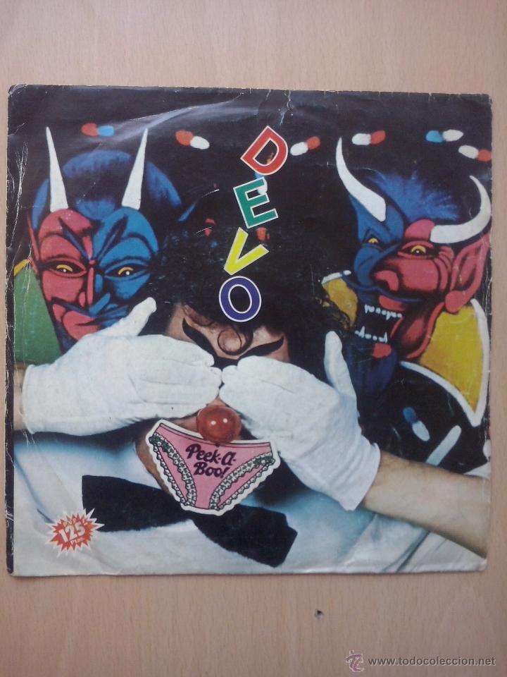 Discos de vinilo: devo - peek a book / find out - single virgin 1982 - Foto 1