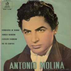 Discos de vinilo: ANTONIO MOLINA - ESTUDIANTINA DE MADRID - EP DE VINILO ODEON 1958 DSOE 16.466