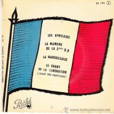 Discos de vinilo: LA MARSELLESA - HIMNO NACIONAL FRANCES - EP RARO DE VINILO - JACQUES METEHEN ORQUESTA Y COROS. Lote 49427142