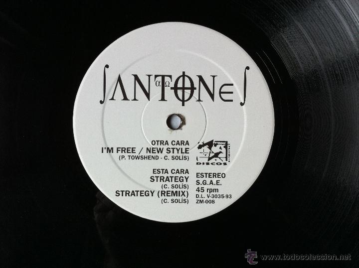 Discos de vinilo: SANTONES  -  Im Free / Strategy,  1993 - Foto 3