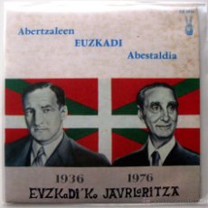 Discos de vinilo: ABERTZALEEN EUZKADI ABESTALDIA 1936-1976 EUZKADI'KO JAURLARITZA - EP EUZKADI 1976 FRANCIA BPY