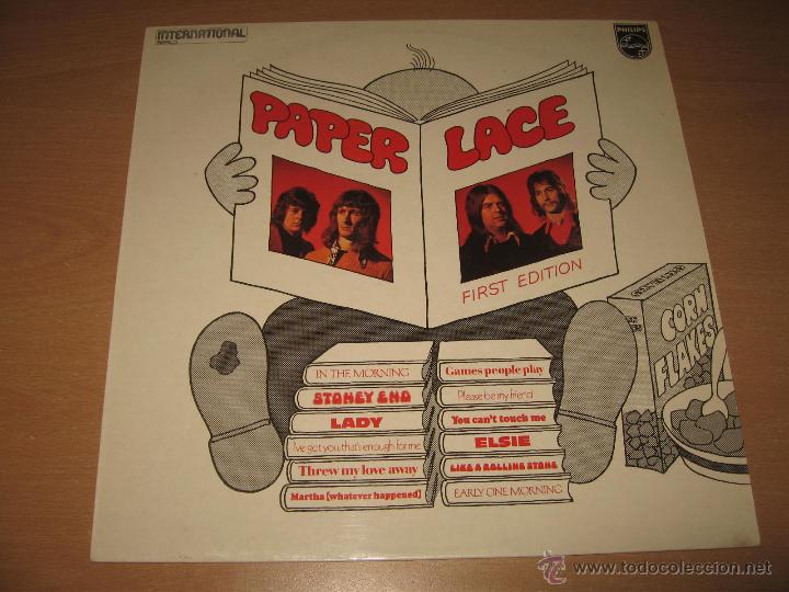 Discos de vinilo: LP PAPER LACE FIRST EDITION .PHILIPS 1972 MADE in ENGLAND