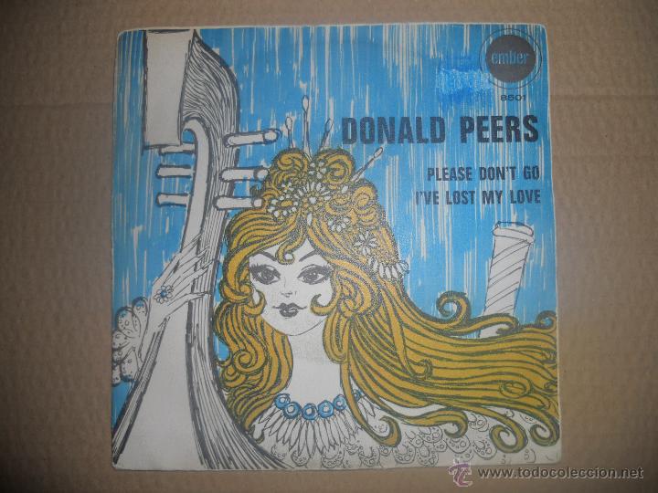 Discos de vinilo: DONALD PEERS (SN) PLEASE DONT GO A&Ntilde;O 1969 - Foto 1