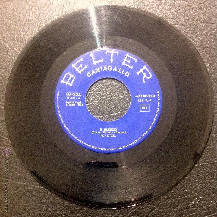 Discos de vinilo: SINGLE ROY ETZEL - EL SILENCIO - BELTER 1965. - Foto 3