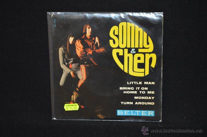 Discos de vinilo: SONNY & CHER - LITTLE MAN +3 - EP - Foto 1