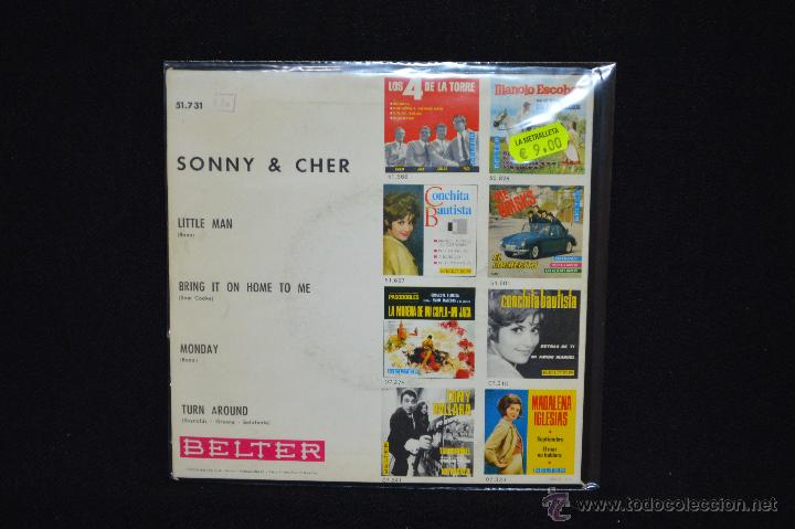 Discos de vinilo: SONNY & CHER - LITTLE MAN +3 - EP - Foto 2