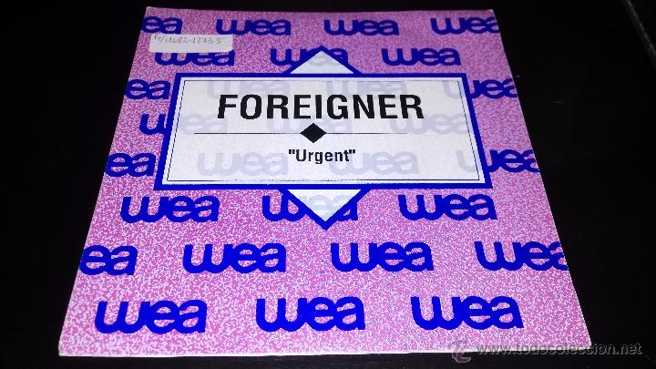 Discos de vinilo: FOREIGNER - URGENT - Foto 1